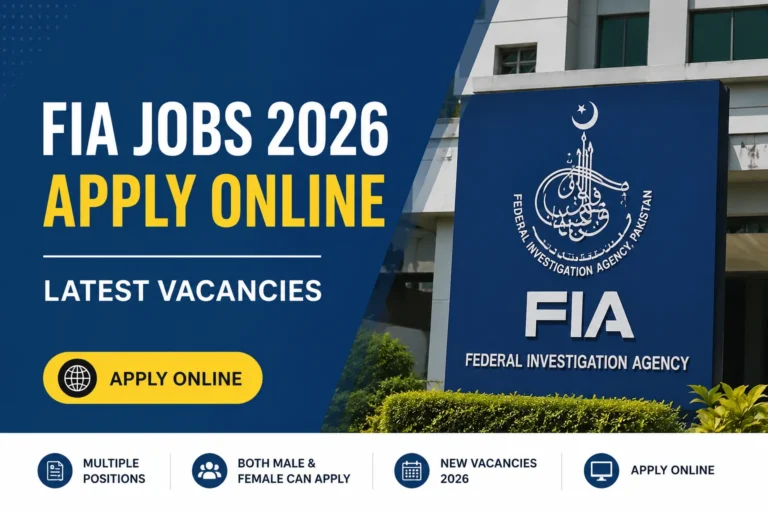 FIA Jobs 2026 Apply Online Latest Vacancies