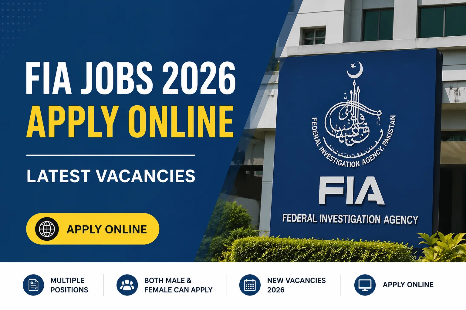 FIA Jobs 2026 Apply Online Latest Vacancies