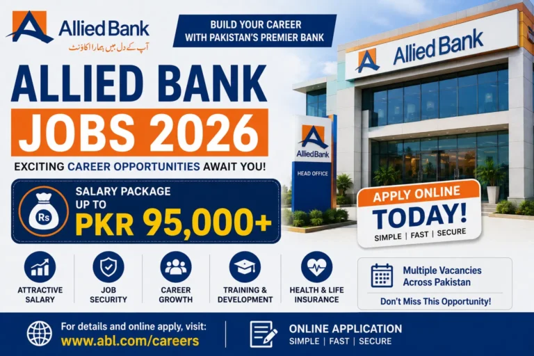 Allied Bank Jobs 2026: PKR 95,000 Salary+ Online Apply