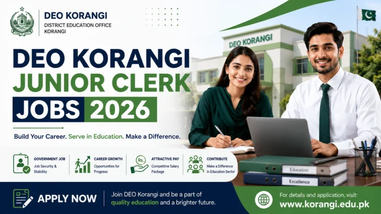 DEO Korangi Junior Clerk