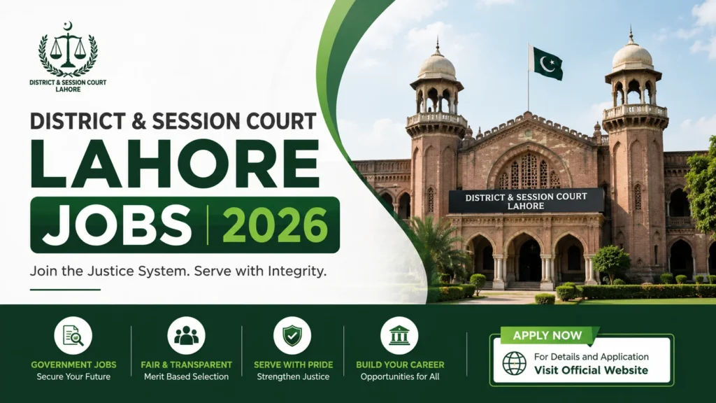 District & Session Court Lahore Jobs 2026 Apply Online