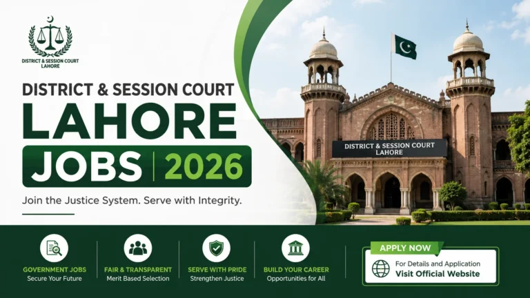 District & Session Court Lahore Jobs 2026 Apply Online