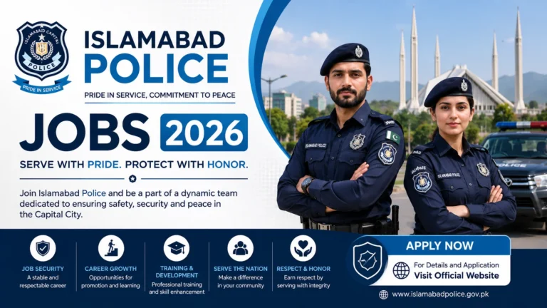 Islamabad Police Jobs 2026 Apply Online Now