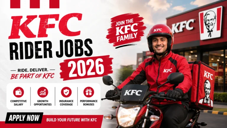 KFC Rider Jobs 2026 Online Apply In Karachi