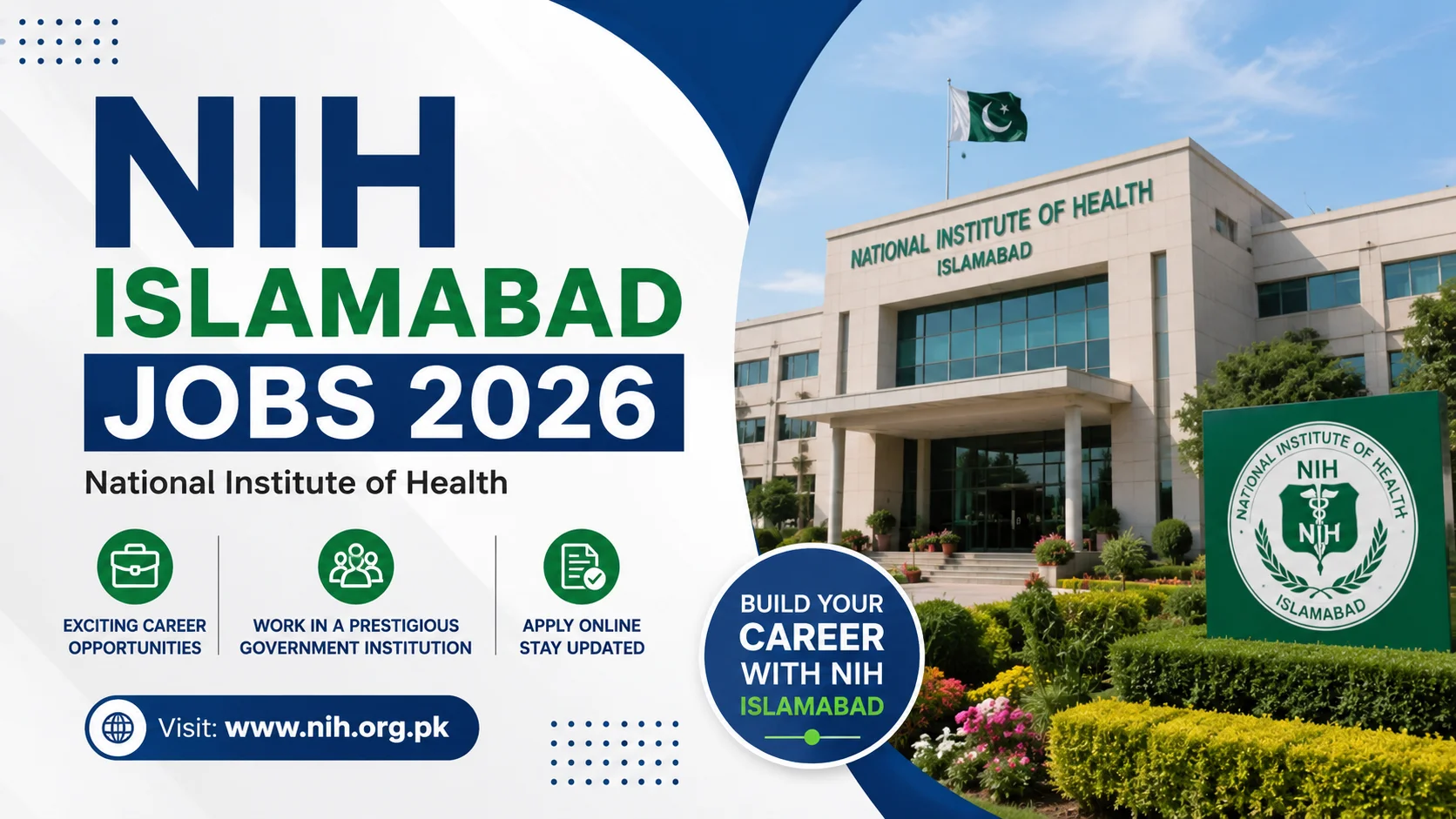 NIH Islamabad Jobs 2026 Apply Online Now