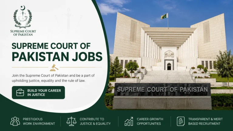 Supreme Court of Pakistan Jobs Online Apply 2026