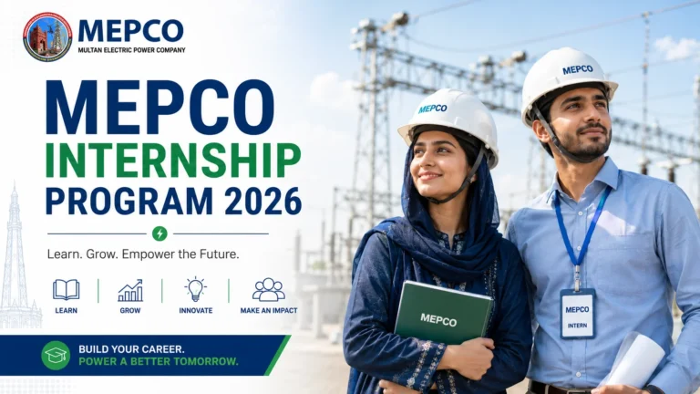 MEPCO Internship Program 2026 | Multan Electric Power Company Paid Traineship