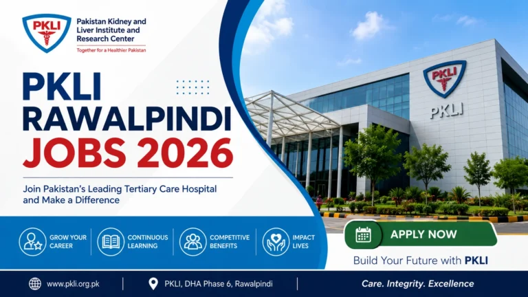 PKLI Rawalpindi Jobs 2026 Apply Online In Pakistan
