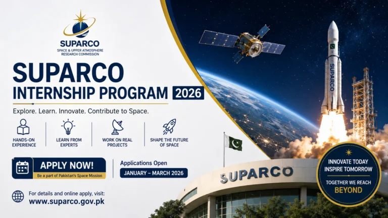Suparco Internship Program 2026 – Apply Online | Latest Trainee Program