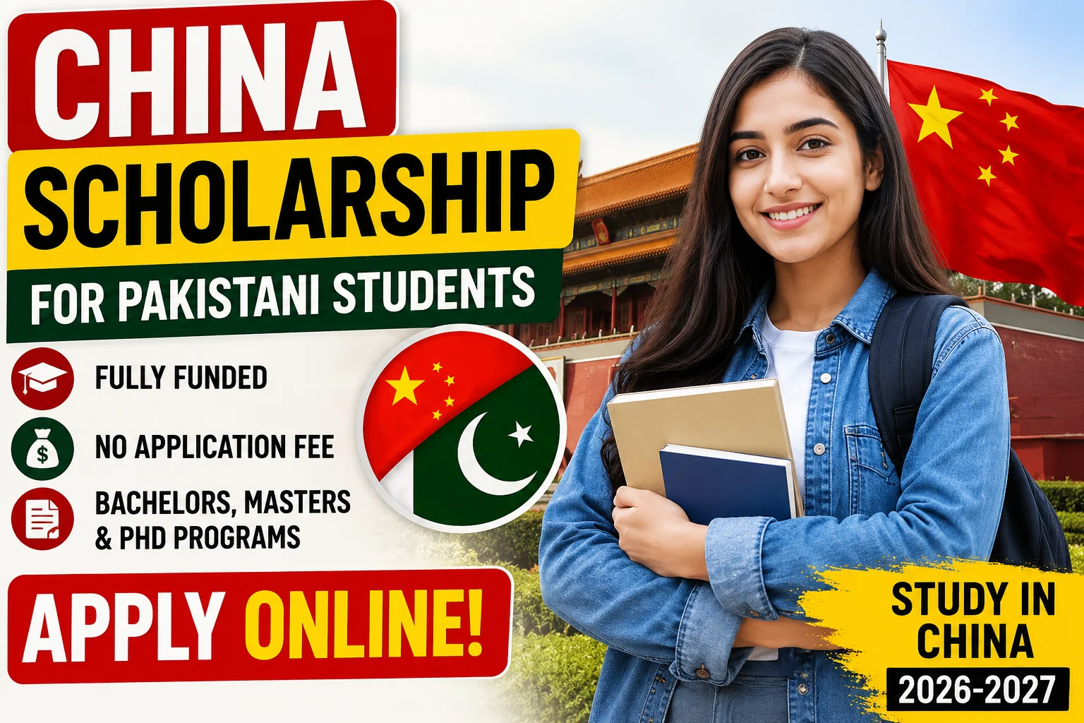 China Scholarship For Pakistani Students Apply Online
