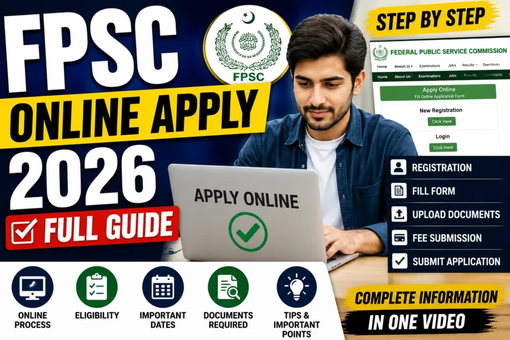 FPSC Online Apply 2026 – Full Guide