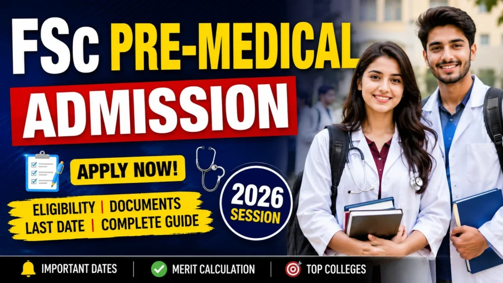 FSc Pre-Medical Admission 2026: Complete Guide for Pakistan Students