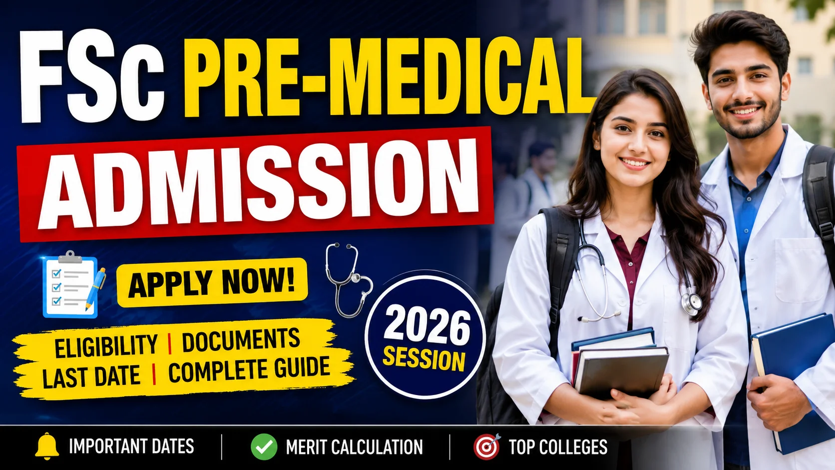 FSc Pre-Medical Admission 2026: Complete Guide for Pakistan Students