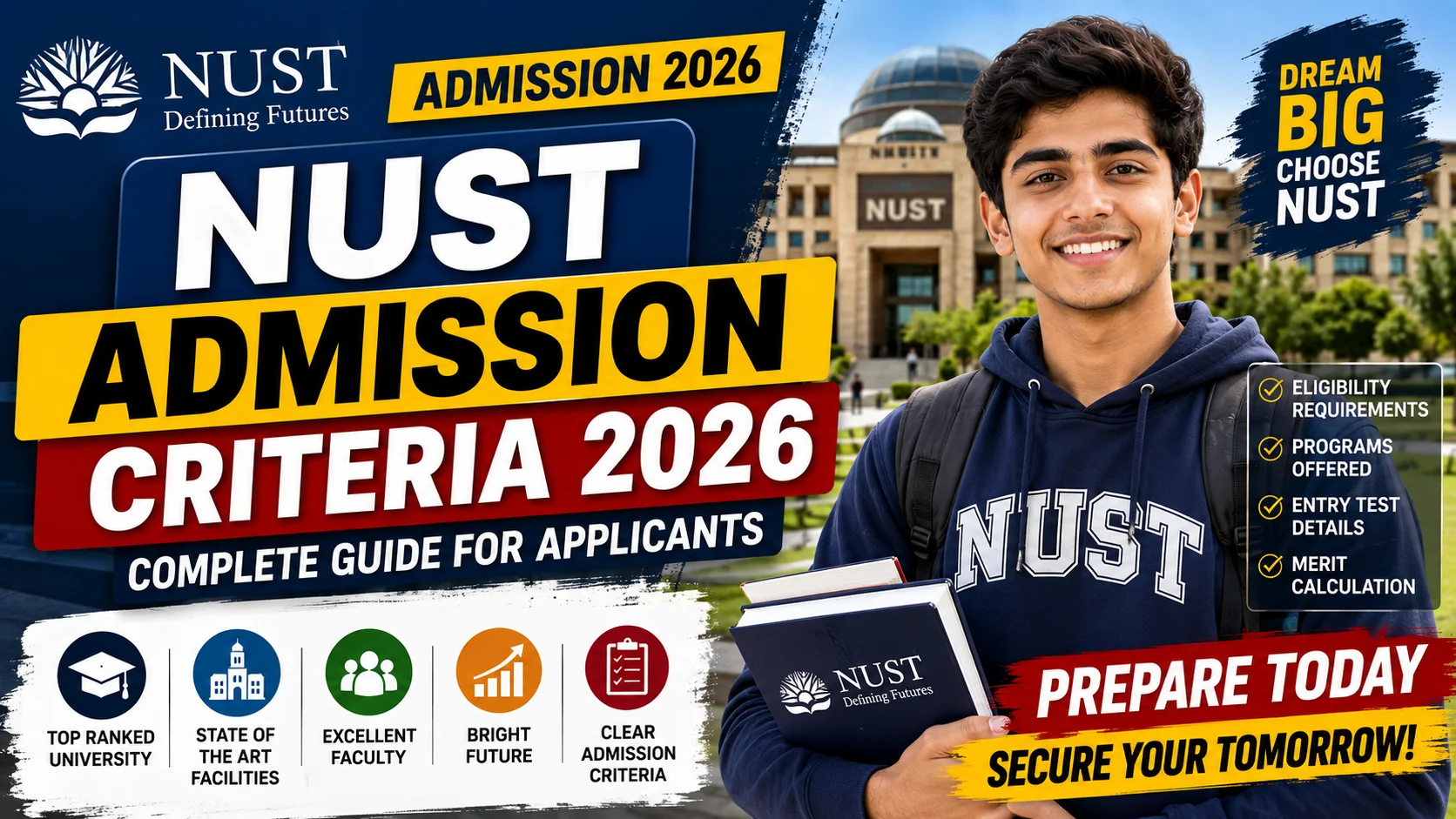 NUST Admission Criteria 2026: Complete Guide