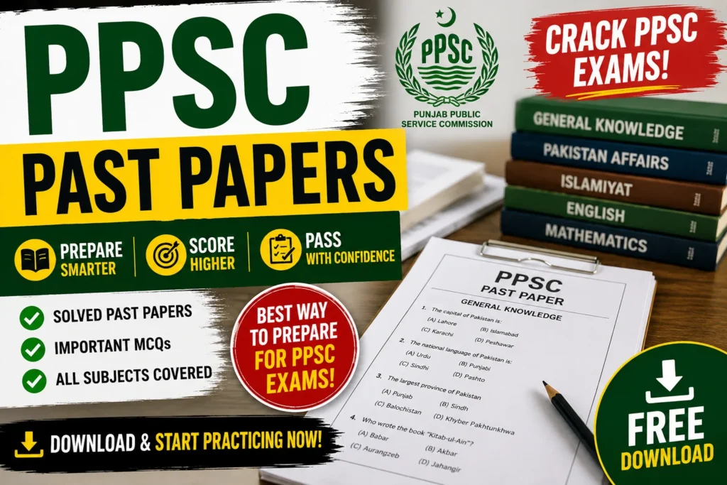 PPSC Past Papers 2026: Download Now